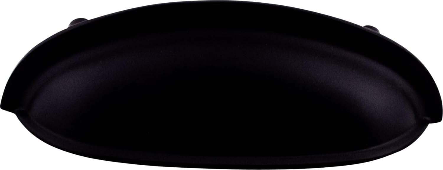 Top Knobs M362 Somerset Collection 3" Somerset Cup Pull, Flat Black