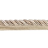  chlzekai 10 m Or Épais Corde Tuyauterie Cordon À Lèvres Garniture Oreiller Coussin Garniture Rembourrage Bordure Garniture Fournitures De Couture Rectangle Taie d\'oreiller-Mix Beige