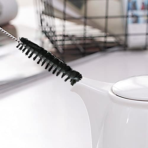 Kufung Bottle Brush, 8 Inch Nylon Tube Brush Set For Water Bottles, Glasswares, For Narrow Neck Bottles Cups With Hook, Set Of 10Pcs #TOP5