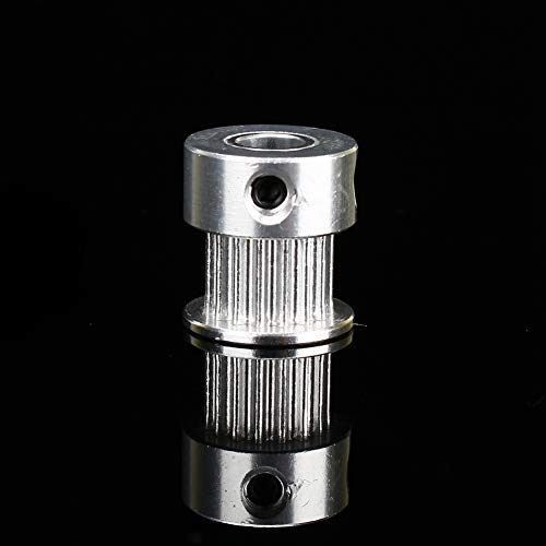 Compact Aluminum Timing Pulley Set, 16 Teeth, 5mm Bore, Fits NEMA 17 Stepper Motors, 6mm GT2 Timing Belt, Easy to Carry, Easy Operate, Aluminum Teeth Pulley, Precise Design for