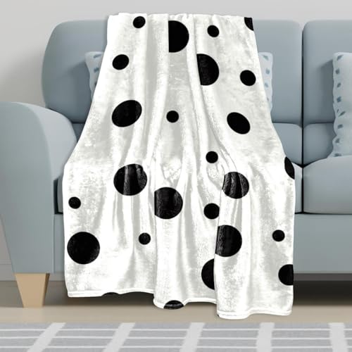 Couverture Polaire Points Noirs Couverture Microfibre Chaude Plaid Canapé 150x100 - 6