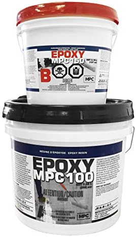 Clear Fast Cure Epoxy Resin Coating for Floors & Counter Tops, 100% Solids, Self Leveling - 3 Gallon Kit