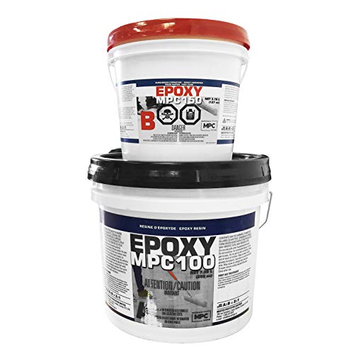 Clear Fast Cure Epoxy Resin Coating For Floors & Counter Tops, 100% Solids, Self Leveling - 3 Gallon Kit #TOP18