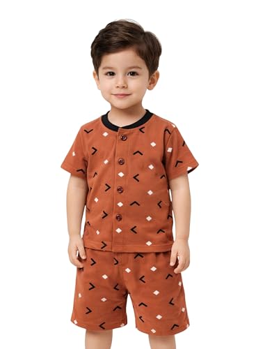 Image of 3BROS Baby Boys & Baby Girls Cotton Hosiery Clothing Set Half Sleeves T-shirt with Matching Pants (DB20HS6027 Parent)
