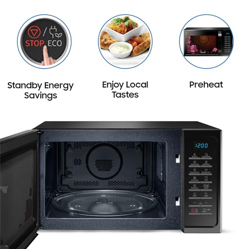 Image of Samsung 28 L Convection Microwave Oven (MC28A5025VP /TL, Dark Gray)