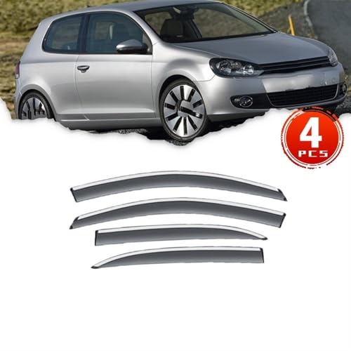 Déflecteurs de vent Golf 6 protections de pluie pour trajets quotidiens - 3