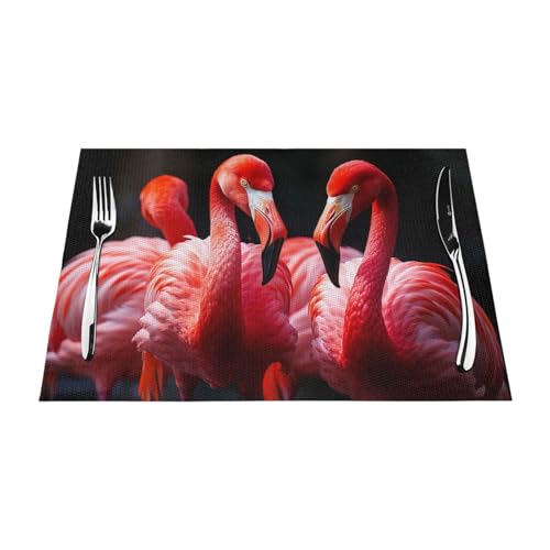 Set de table flamant rose pour repas en terrasse et intérieur chic - 4