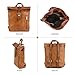 BERLINER BAGS Vintage Genuine Leather Backpack Seattle, Small Backpack, Bookbag for Women - Brown