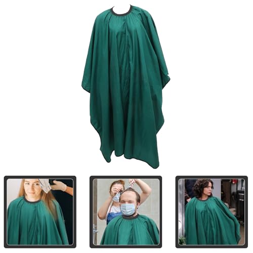 Capa de barbería para adultos color verde con mangas miniatura 6