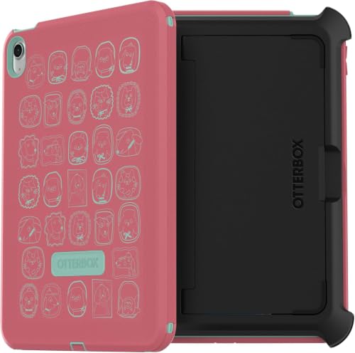 Image of OtterBox iPad (A16) & iPad 10th Gen (Only) Defender Series Case - Pawfect Parade (Pink) - Multi-Layer Protection - Four Position Stand - Built-in Screen Protector - Port Covers - Apple Pencil Storage