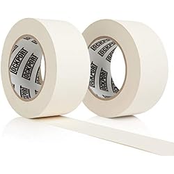 Lockport White Gaffer Tape 2 Pack - 2 Inch x 30 Yards Pro Matte Gaff Tape | Gaffers Tape Heavy-Duty Professional Grade, Water Resistant, Non-Reflective Matte, Residue-Free, Hand-Tearable for Stage