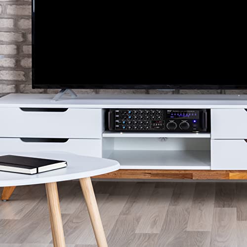 Pyle PMXAKB2000 Dual Channel Bluetooth Mixing Amplifier - 2000W Rack Mount Karaoke Sound Mixer Audio Home Stereo Receiver Box System W/ Rca thumb #7