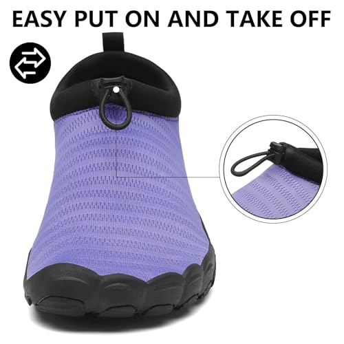 Image of Mishansha Womens Mens Water Swim Shoes Wide Toe Box Barefoot Shoes US Size 5.5-13.5 Women / 3-11.5 Men