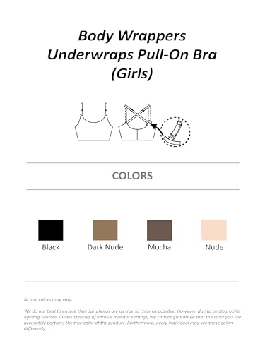 Body Wrappers Girls Pull-on Bra Style 02613