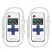 Price comparison product image VIPMOON 2 Pack RF Mini Monochromatic Controller with DC 11-Key Wireless Remote Control for Dimmable 3528 5050 LED Strip