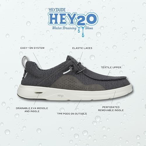Image of HEYDUDE Men's Wally Hey2O Mesh Slip On Shoes | Lightweight Comfort for Beach Days, Travel and Everyday Wear