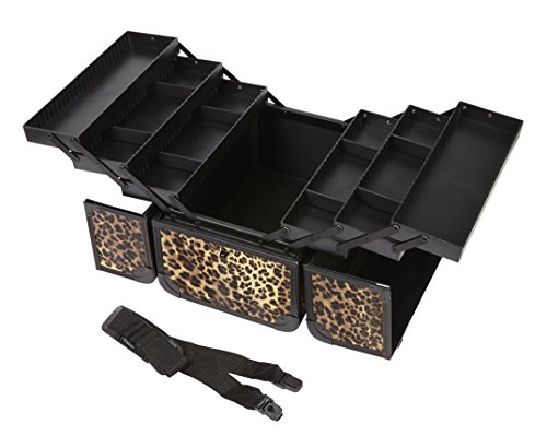 Seya Large Pro Makeup Artist Case (Black w/Purple Trim)