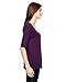 Anvil Ladies Triblend Deep Scoopneck 1/2 Sleeve T-Shirt. 6756L - XX-Large - Heather Aubergine