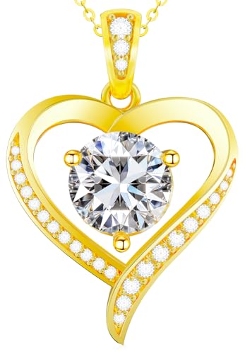 Pendentif Cœur I Love You en Moissanite, le Message d'Amour Éternel