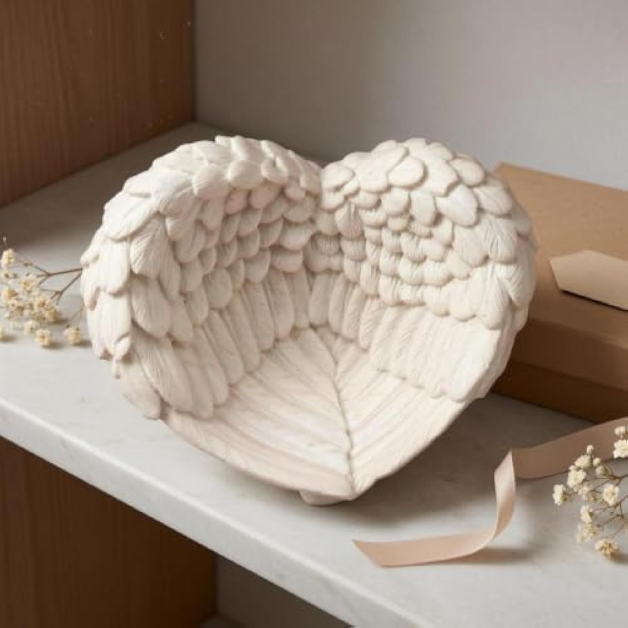 Heart-Shaped Resin Jewelry Tray with Layered Design