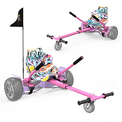 RCB Hoverboard Silla, Accesorio para Hoverboard Kart de Largo Ajustable, Compatible con Hoverboards de Dos Ruedas de 6,5-10 Pulgadas, Hoverkart para Adultos y niños