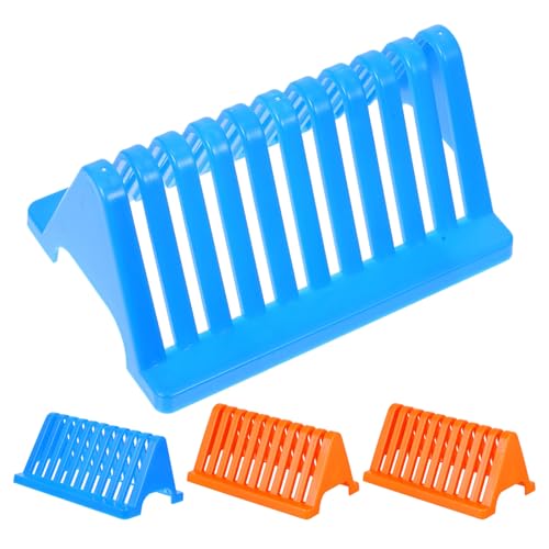Support séchage lames microscope 4 pcs 10 emplacements triangulaire