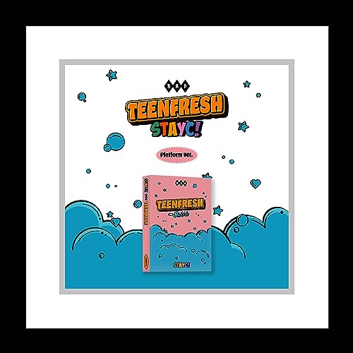 STAYC TEENFRESH 3rd Mini Album Platform Version Case+Mini card+Selfie photocard+Jacket photocard+Official photocard+Sticker+Tracking Sealed