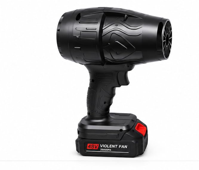 Violent Fan 48V Cordless Handheld Blower, 35000PA, Black | Battery Powered, Pistol Grip Design, High Suction Power, Includes Charger, Portable Blower-image-39