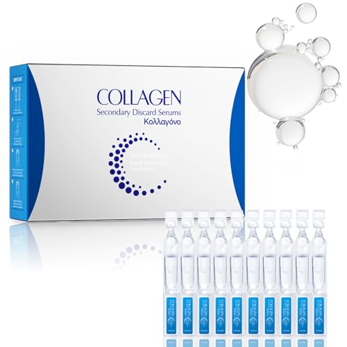 Soleneva Kollagen 30 Stück Serum Ampullen Gesicht, Anti Aging Collagen Gesichtsserum, Ampullen für strahlende Haut, Kollagen Serum Gesicht zur Straffung und Reduziert Falten, für alle Hauttypen