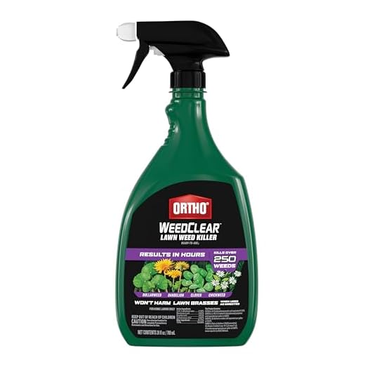 Ortho WeedClear Lawn Weed Killer Ready-to-Use1 - Results in Hours, Kills Dollarweed, Dandelion, Clover and Chickweed to the Root, Won't Harm Lawn Grass When Used as Directed, 24 oz.