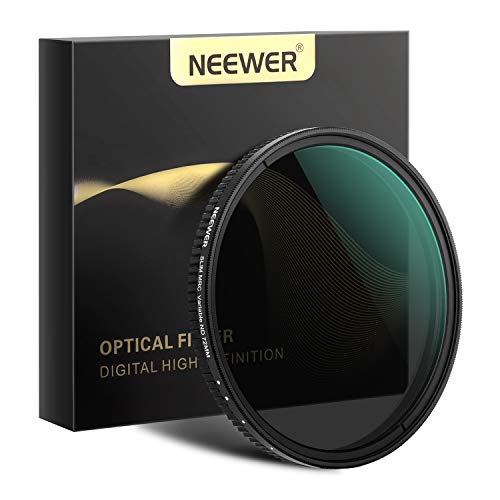 Greatest Product Neewer 72mm Variable Fader ND Filter Neutral Density Variable Filter ND2 to ND32 (1-5 Stop) for Camera Lens NO X Spot, Ultra-Slim, Weather-Sealed 🛒 Crazy Deals Neewer 72mm Variable Fader ND Filter Neutral Density Variable Filter ND2 to ND32 (1-5 Stop) for Camera Lens NO X Spot, Ultra-Slim, Weather-Sealed