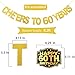 60th Birthday Decorations for Men Cheers to 60 Years Banner Swirls Kit for Women 60th Birthday Party Decorations