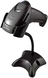 Leitor de Código de Barras C3Tech LB-50BK Preto Sensor Laser com Suporte, Ergonômico Bidirecional USB, Le Boleto Bancário, Boleto Concessionária, Notas Fiscais DANFEs