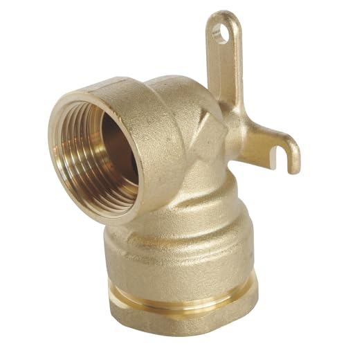 SOMATHERM FOR YOU, Raccord coudé laiton applique murale pour tube PE Ø25 mm - Femelle 3/4