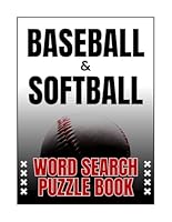 Baseball & Softball Word Search Puzzle Book B0F6BW812F Book Cover