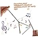 Yardwe 4-inch Triangle Iron Orff Musical Instrument Steel Triangle Bell for Boys and Durable Steel Percussion Instrument Striker