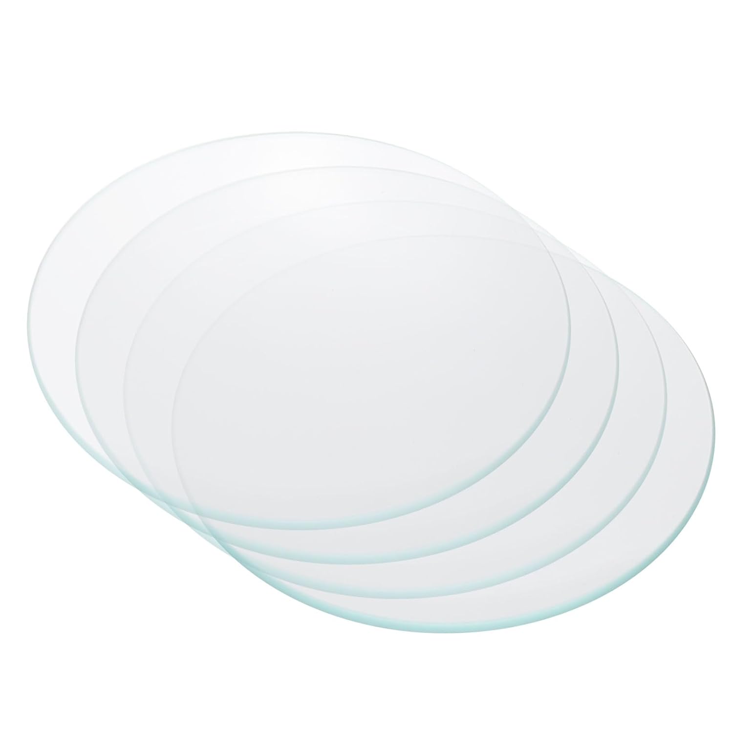 PATIKIL 80mm/3.1"Diameter Watch Glass, 4Pack High Transparent Smooth Edges Chamfered Arc Cover Lids for Beakers&Flasks, Evaporation Dish, Laboratory Supplies