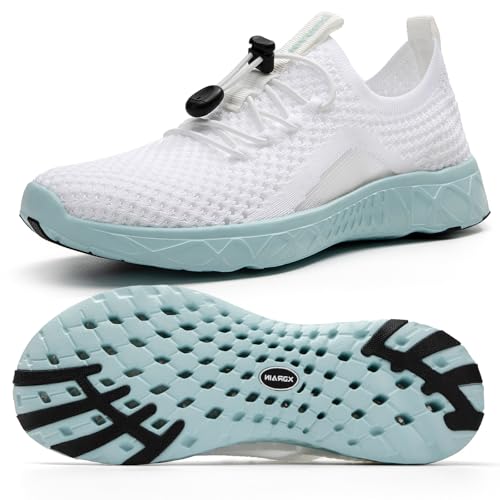 Image of ALEADER Xdrain Women's Water Shoes Mesh Slip On Aqua Shoes for Beach, Swimming, Travel & Tennis