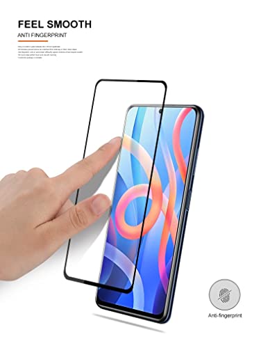 Image of STP FEEL Tempered Glass Compatible for Xiaomi Poco X4 Pro 5G / Redmi Note 11 Pro /Redmi Note 11 Pro+ 5G | Edge to Edge Coverage Screen Protector Guard | Full Screen Protector (6.67 Inch, Pack of 1)