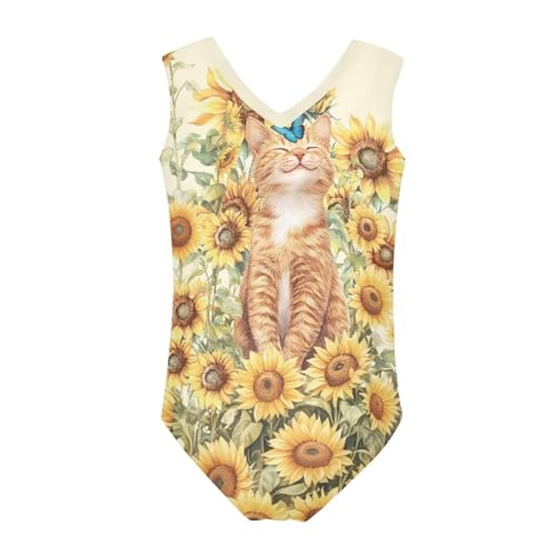Image of Girls Swimsuit 3-14Y One Piece Swimwear Sleeveless Girls Bathing Suit