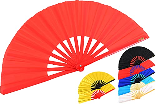 ShenLong Abánico Tai Chi (Tai Ji Shan) bambú - zurdo, Negro