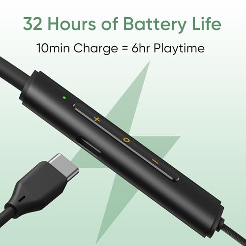 Image of realme Buds Wireless 3 Neo in Ear Bluetooth Neckband with 13.4 Mm Dynamic Bass Boost Driver,Upto 32 Hours Playback,Fast Charge,Ai Enc,45Ms Low Latency,Ip55 Dust&Water Resistannt&Bluetooth V 5.4 Green