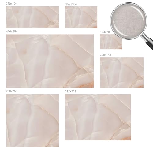 Décor mural adhésif moderne haute qualité Tulup marbre rose - 6
