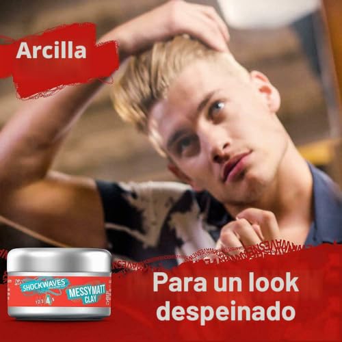 Ondas de choque Matt Arcilla 75 ml pack de 6 para cabello 4