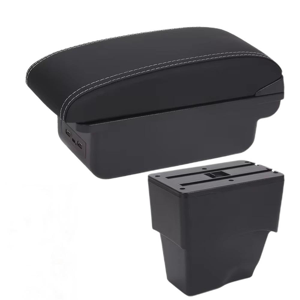 Sxqpocar B3 Black White 3Usb For Fiat Pulse 2023 Car Armrest Box Central Auto Storage Box Replacement Parts