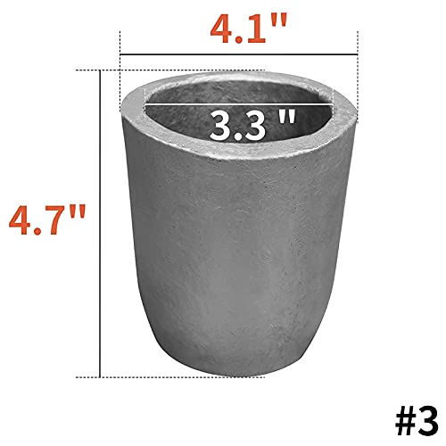 Crogiolo In Carburo Di Silicio Da 3,5KG | Fusione Metalli Per Oro, Argento, Rame | Fino A 1800°C | Per Forni A Propano - Foto 2