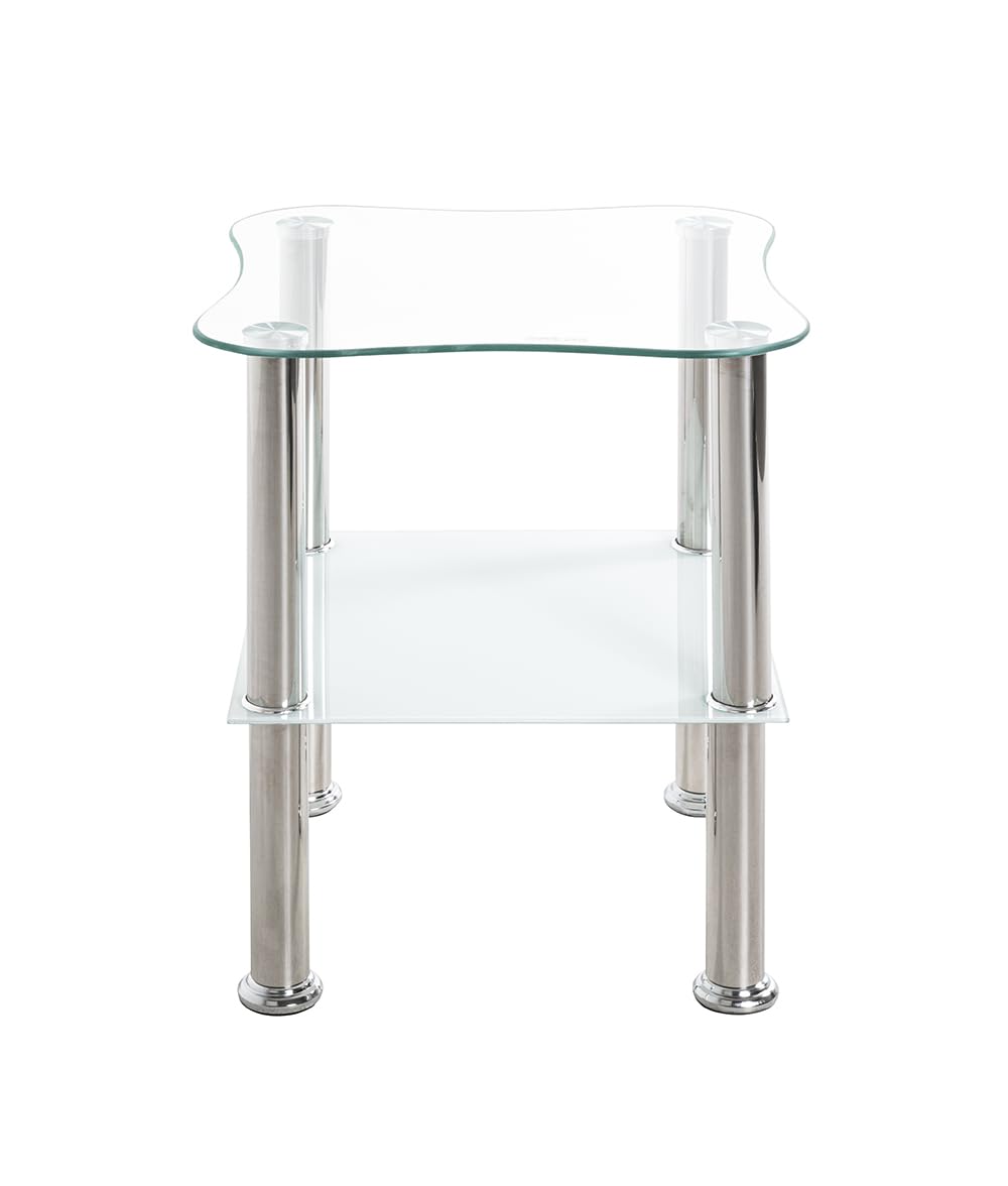 table d'appoint inox et verre trempé - Table d'Appoint Pas Cher table d'appoint inox et verre trempé - Table d'Appoint Pas Cher