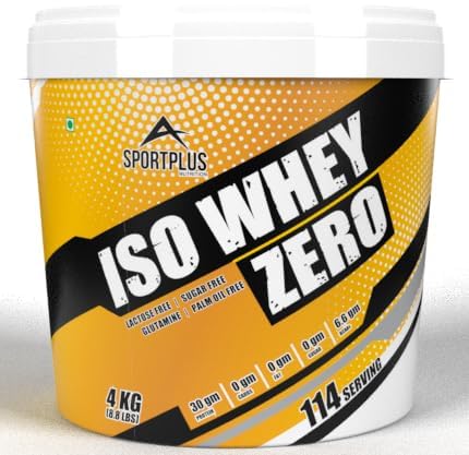Sportplus Nutrition ISO Whey Protein Powder Zero Sugar Whey Protein for Men & Women (Coffee, 4 kg) Sportplus Nutrition ISO Whey Protein Powder Zero Sugar Whey Protein for Men & Women (Coffee, 4 kg)