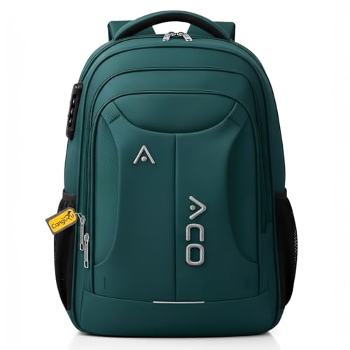 Mochila Notebook Unissex Reforçada Saída USB e Saída Fone De Ouvido Antifurto Casual Urbana Trabalho Faculdade Viagem (Verde)