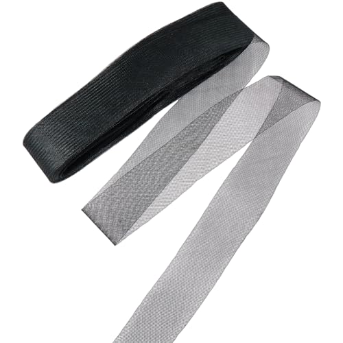 GORGECRAFT Schwarzer Rosshaar Zopfbesatz 50mm 20m